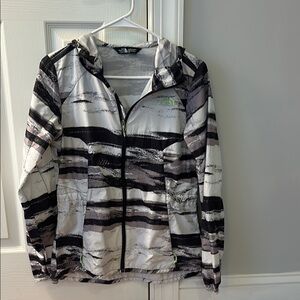 North Face Wind Breaker with Hood and Pockets